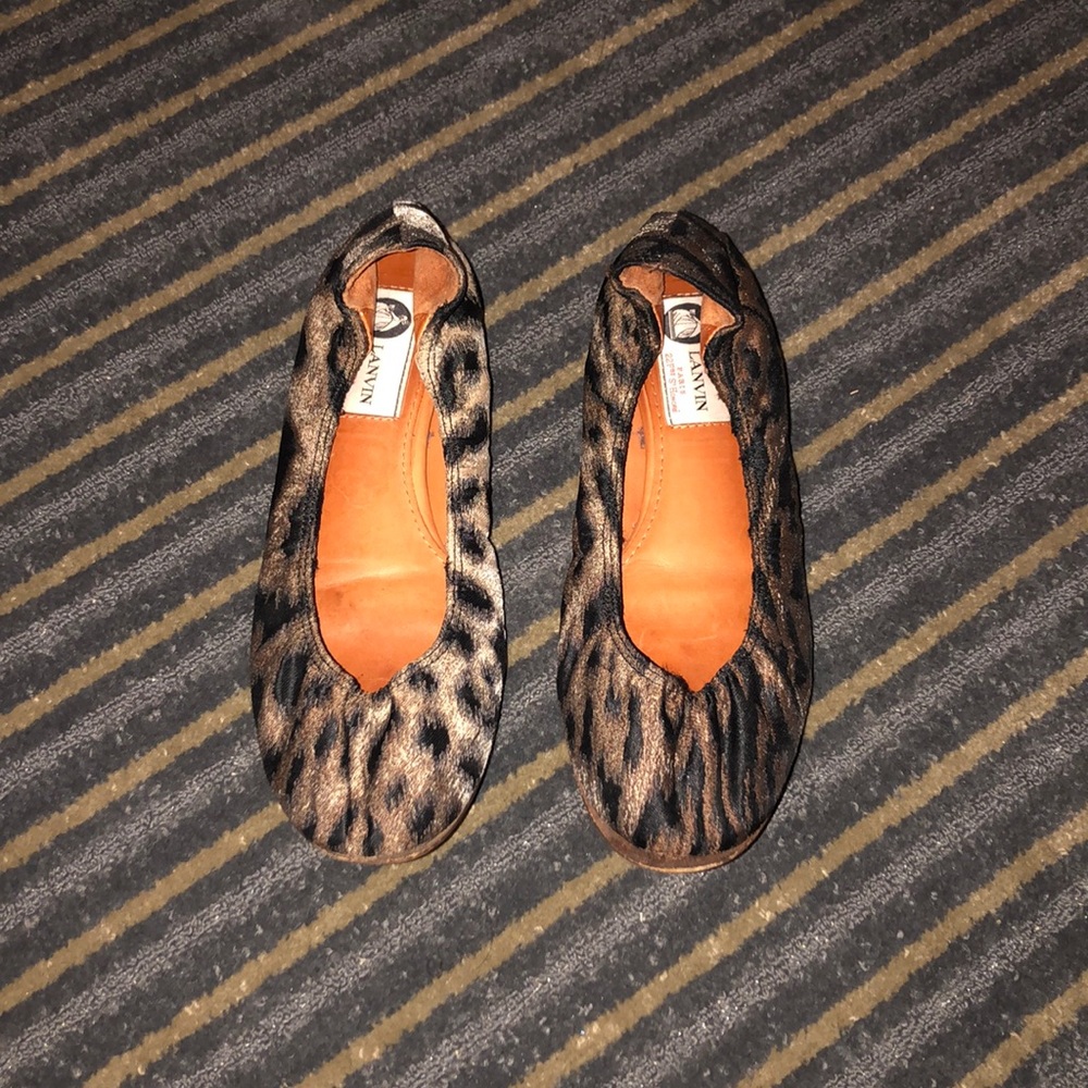 Lanvin animal print ballet flat